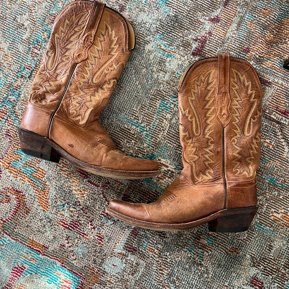 Old West Leather Cowboy Boots